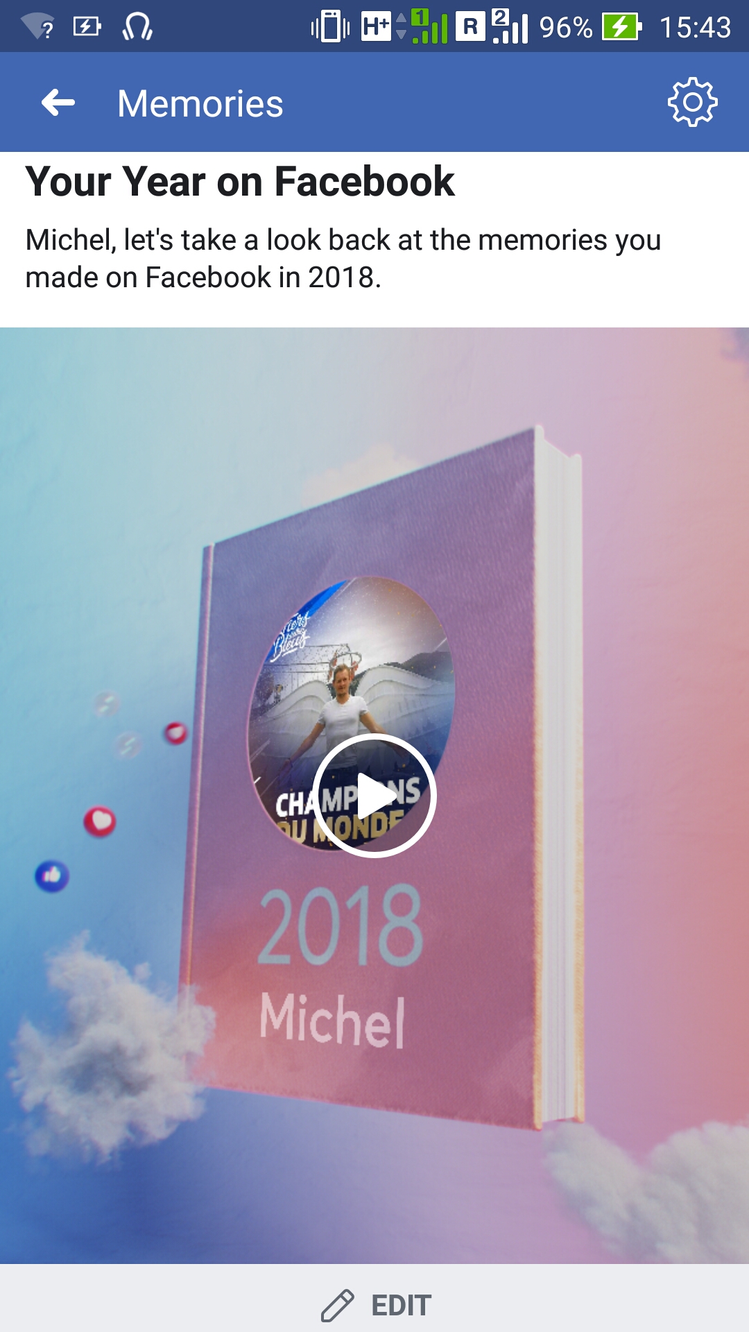 How to download Facebook year in review video to Android