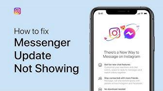 'Video thumbnail for How To Fix Instagram Messenger Update Not Showing - Messenger Icon Missing'
