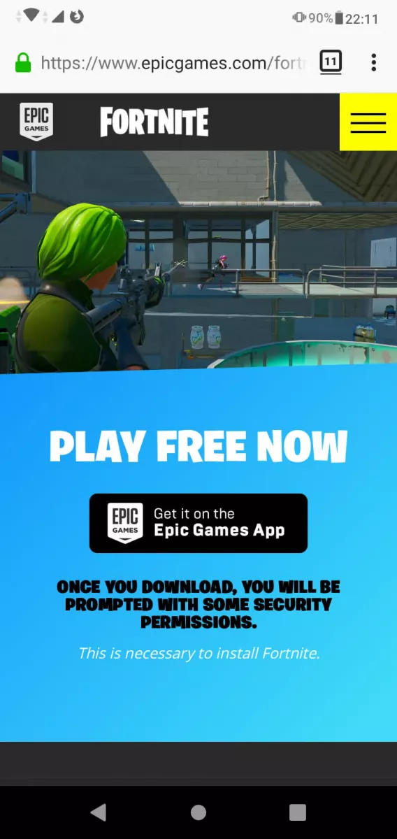 Download And Install Mobile Fortnite From The Epic Store For Android