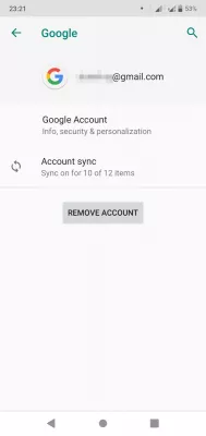 Disadvantages of Factory Reset [Android] : Google account synchronization status on Android