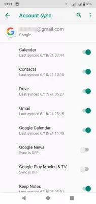 Disadvantages of Factory Reset [Android] : Checking gaps in Google account synchronization status