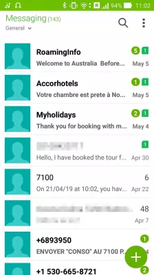 How to fix messages displayed in wrong order on Asus Zenfone 2 ZE551ML? : Messages displayed in wrong order