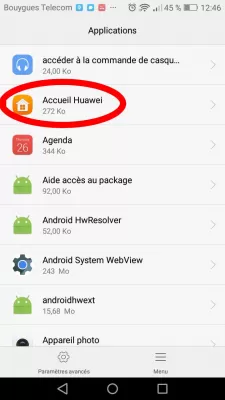 Home Screen Icons Disappeared On Android: Solutions : Applications list in Android settings