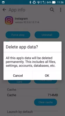 Instrucciones paso a paso para resolver problemas de aplicación en un Android : Borrar datos de la aplicación en Android