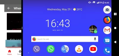 Paano hatiin ang screen sa Android PIE na bersyon? : Ipakita ang desktop sa multi window mode