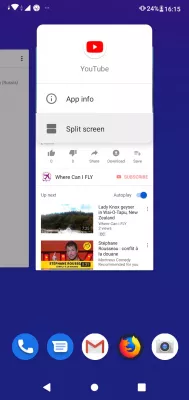 Sådan splitses skærmen på Android PIE-versionen? : Vis skjult split screen-indstilling