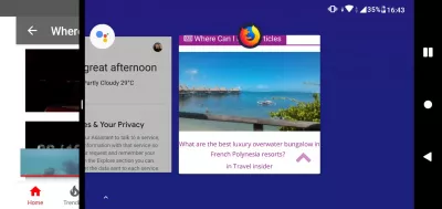 Paano hatiin ang screen sa Android PIE na bersyon? : Palitan ang pagpapatakbo ng application sa multi window mode