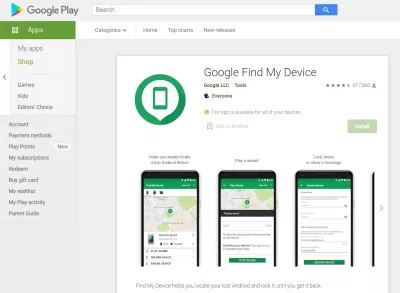 Unlock Android with Google Find My Device : Google Find My Device Android app on the Play Store