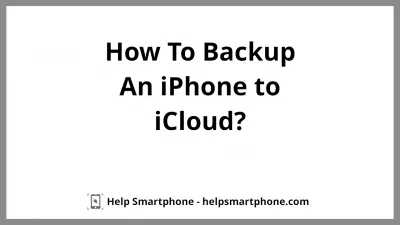 How to backup an Apple iPhone 6/6S to iCloud? : How to backup Apple iPhone 6/6S to iCloud