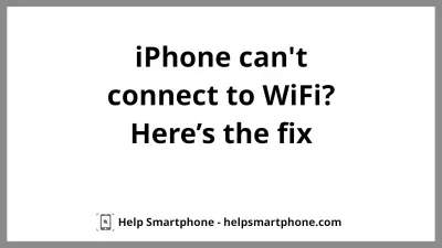 Apple iPhone 5/5S/5C can't connect to WiFi? Here’s the fix : iPhone connected to WiFi