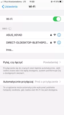 Apple iPhone nie może połączyć się z Wi-Fi? Oto poprawka : Menu Wi-Fi