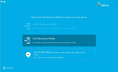 ReiBoot Free Iphone Repair Software: hvorfor og hvordan bruke den? : Skjermbilde av ReiBoot reparasjonsprogramvare