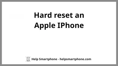 How to correctly hard reset an Apple iPhone SE? : Hard reset for Apple iPhone5