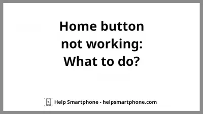 Apple iPhone 6 home button not working. How to solve? : Apple iPhone 6 home button not working