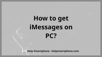 How To Get Imessages On Your PC? : iMessages on an iPhone