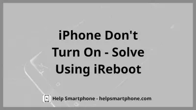 IPhone does not turn on. Solving the problem using the ReiBoot application : iPhone no longer turns on, needs to restore iOS system