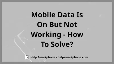 My mobile data is on but not working on Apple iPhone 8 : How to activate mobile data in VodaFone – new SIM card from VodaFone