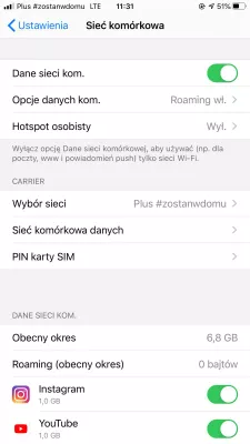 My mobile data is on but not working on Apple iPhone 8 Plus : Turn on or off mobile network