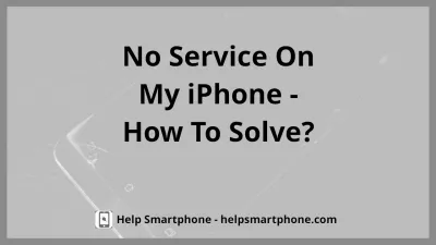 How to fix Apple iPhone 3G/S no service in few easy steps : Solve SIM card detected but no service on Iphone by turning off and back on again the cellular data