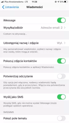 Why am I still getting text messages on my old Apple iPhone X? : iMessages settings