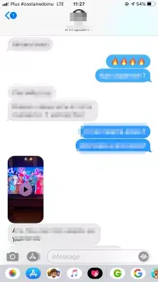 Easily forward Apple iPhone 6 Plus text messages to iPad and Macbook : iMessage conversation on iPhone