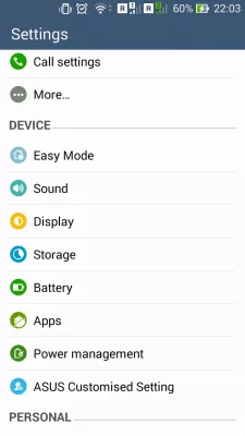 Android wymazuje partycję pamięci podręcznej : Lokalizowanie menu Storage w Ustawieniach