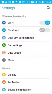 „Android“ negali prisijungti prie „Wifi“, ką daryti? : „WiFi“ meniu „Android“ nustatymuose