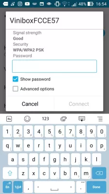 Android tidak dapat terhubung ke Wifi, apa yang harus dilakukan? : Masukkan kata sandi WiFi