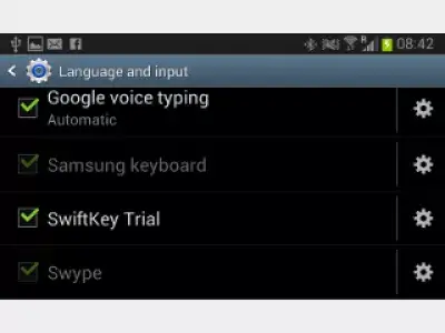 Baguhin ang Android ng input ng input : Larawan 3: Android keyboard ng Samsung keyboard