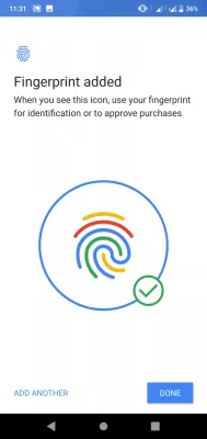 Help: Fingerprint Does Not Unlock Smartphone! Easy Fix : Fingerprint added on smartphone: when you see this icon, use your fingerprint for identification or to approve purchases