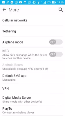 How to change the default messaging app on Android : Default SMS app option in settings