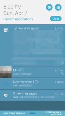 How to get rid of voicemail notification icon on Android? : Voicemail notification icon stuck on Android notification area