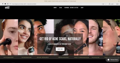 How to grow business using social media? : Banish Acne Scars website