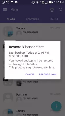 How to transfer Viber to new phone? : Transfer Viber to a new phone using backup