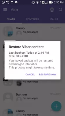 Kako prenesti Viber na nov telefon? : Prenesite Viber na nov telefon s pomočjo varnostne kopije