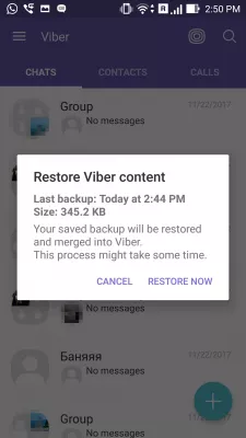 How to transfer Viber to new phone? : Restore Viber content automatically