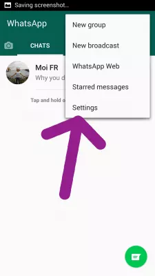 Как разблокировать себя на WhatsApp? : Настройки в WhatsApp