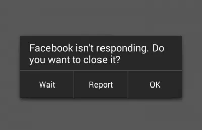 MDNSD Android Facebook not responding : Facebook application not responding