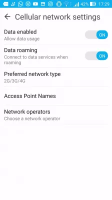 Cum să remediați datele mobile care nu funcționează pe Android? : Opțiunea de roaming pentru date