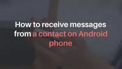 How to receive messages from a contact on Android phone : Block list on Android smartphone
