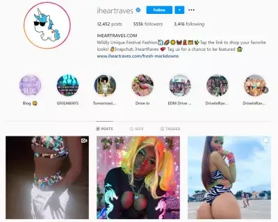 How Influencers Use Reels In Instagram? : https://www.instagram.com/iheartraves/
