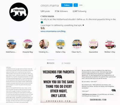 ¿Cómo usan los influencers los carretes en Instagram? : https://www.instagram.com/cmon.mama/