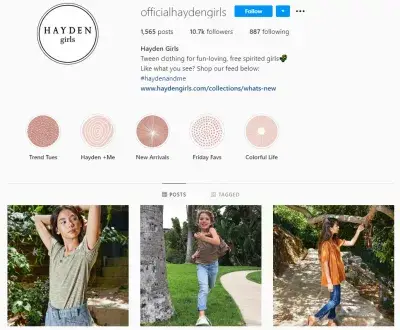 How Influencers Use Reels In Instagram? : https://www.instagram.com/officialhaydengirls/