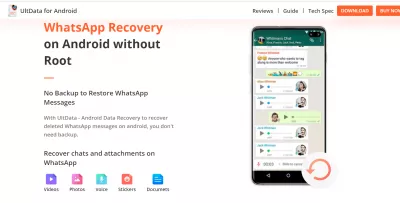 How to retrieve deleted WhatsApp messages? : UltData Android data recovery to recover deleted Whatsapp messages