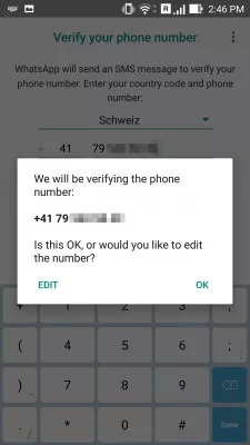 Kā izgūt izdzēstos WhatsApp ziņojumus? : Apstipriniet tālruņa numuru