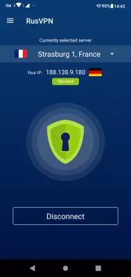 Як налаштувати VPN на мобільному телефоні? : Підключено до VPN на мобільний телефон з FreeVPNPlanet