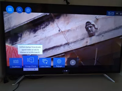 How To Share Phone Screen On TV? : Screen sharing hidden menu in Grundig TV