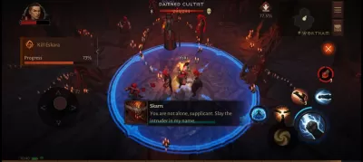 What Phone Is Best For Diablo Immortal Mobile Playing? : Playing Diablo Immortal with a monk character on mobile phone
