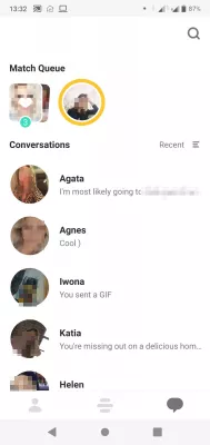 5 Bumble Tricks : Bumble messages with many matches conversations and new matches waiting for first message