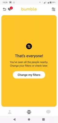 5 Trucos Para Conocer Gente En Bumble : Alcanzando el fin de los posibles swipes en Bumble